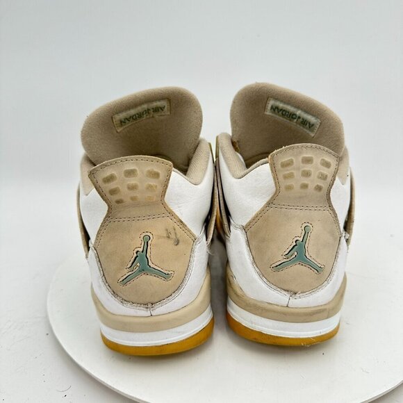 Nike Air Jordan 4 Retro Men Size 7Y Women 8.5 487724-118 Sand Linen Shoes - Picture 5 of 11